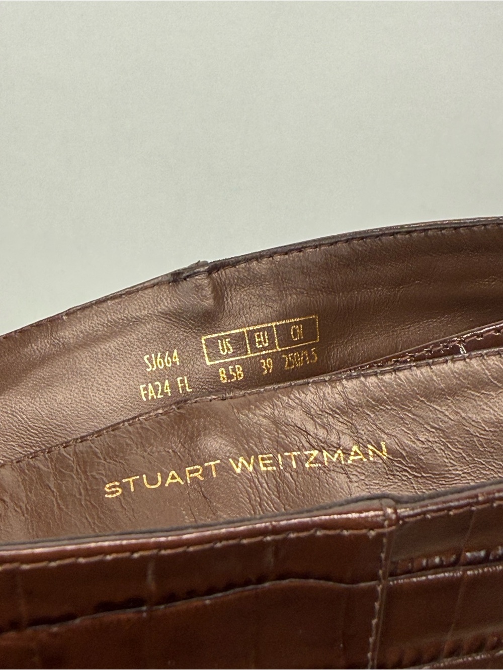 New Stuart Weitzman Naomi 50 High Boot Auburn Brown Sz 8.5 - Picture 16 of 16